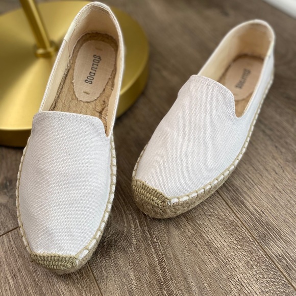 Soludos Canvas Platform Smoking Espadrilles size 8 - Picture 6 of 9